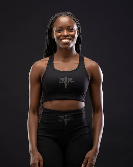 Women's Active Black Bra