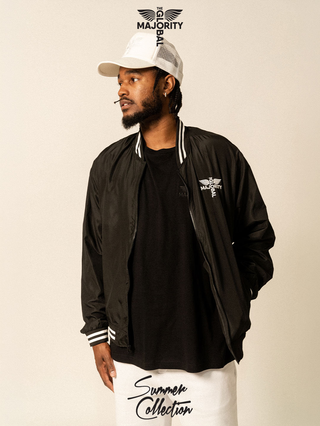 Summer Collection Black Anorak Jacket – The Global Majority