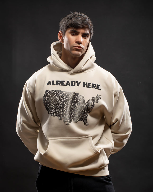 Already Here Bone Heavy Hoodie