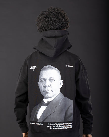 Booker T. Washington Premium Black Hoodie