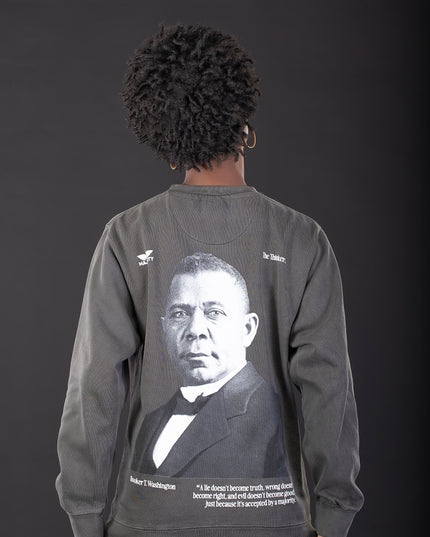 Booker T. Washington Premium Vintage Black Sweatshirt