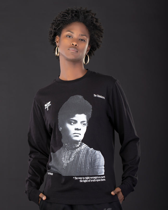 Ida B. Wells Premium Black Long Sleeve Tee