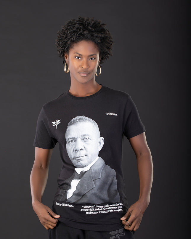 Booker T. Washington Premium Black Short Sleeve Tee