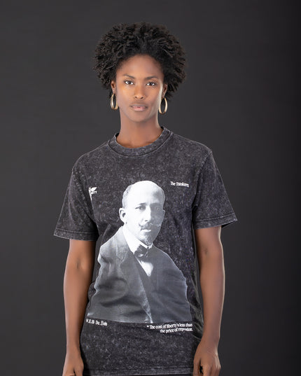 W.E.B. DuBois Mineral Wash Black Short Sleeve Tee