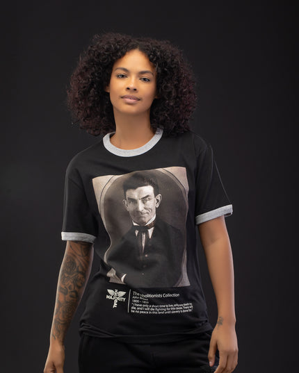 Premium John Brown Black Ringer T-Shirt