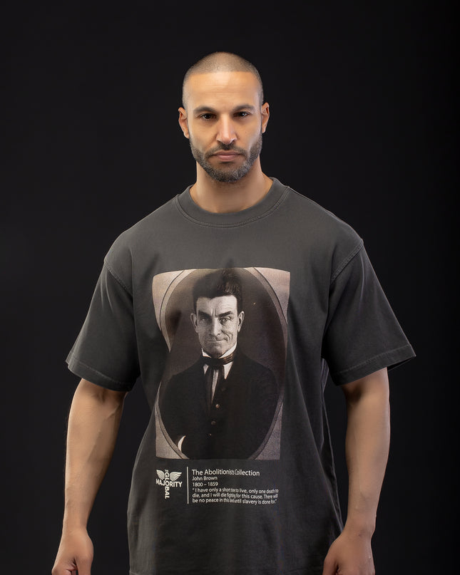 Premium John Brown Heavy Vintage Black T-Shirt