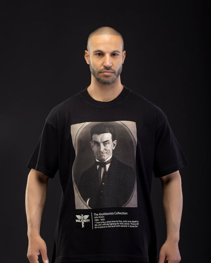 Premium John Brown Heavy Black T-Shirt