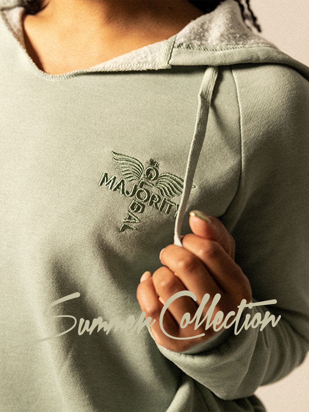 Summer Collection Women's Logo Wash Grey Zip Hoodie – The Global