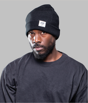 Black on Black Beanie
