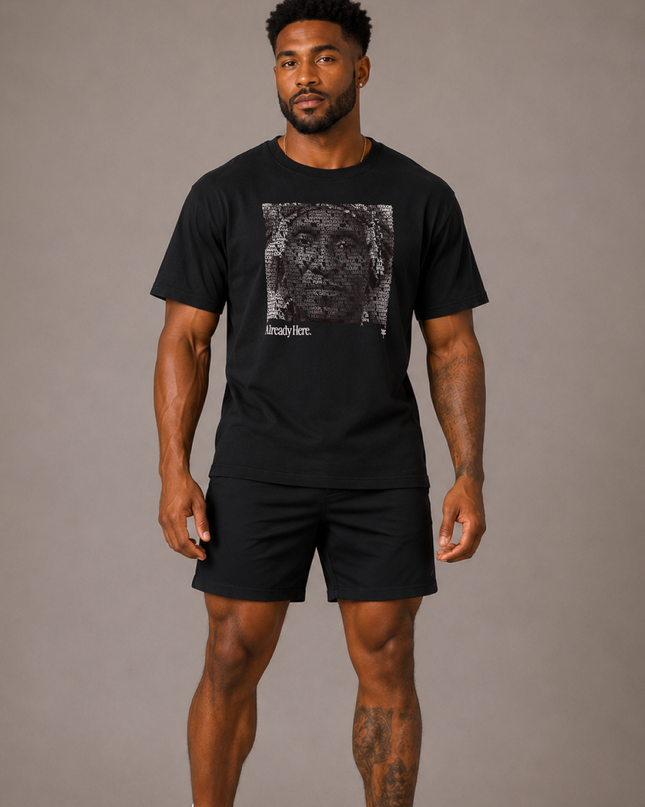 Already Here 2026 Black Premium Tee