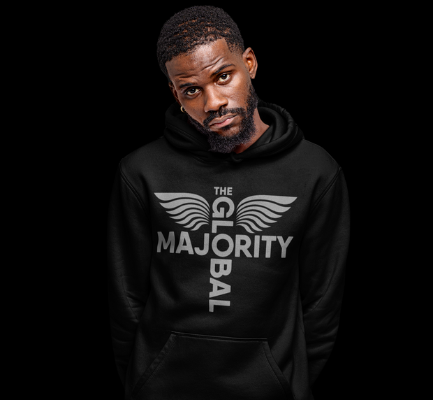 Black-On-Black x I AM FREE Cropped Hoodie – The Global Majority Black-On-Black x I AM FREE Cropped Hoodie – The Global Majority