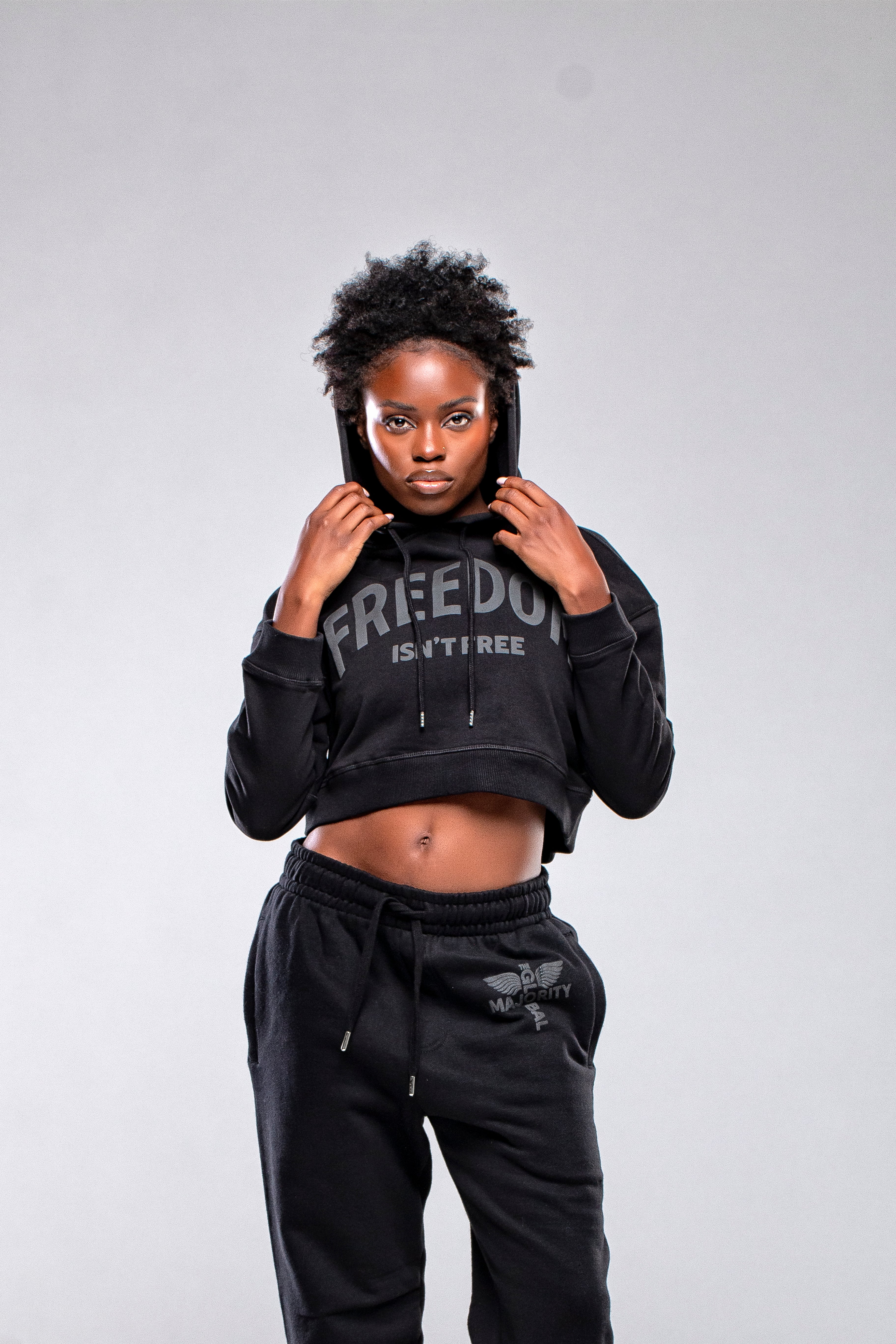 Freedom Isn't Free Cropped Heavyweight Hoodie
