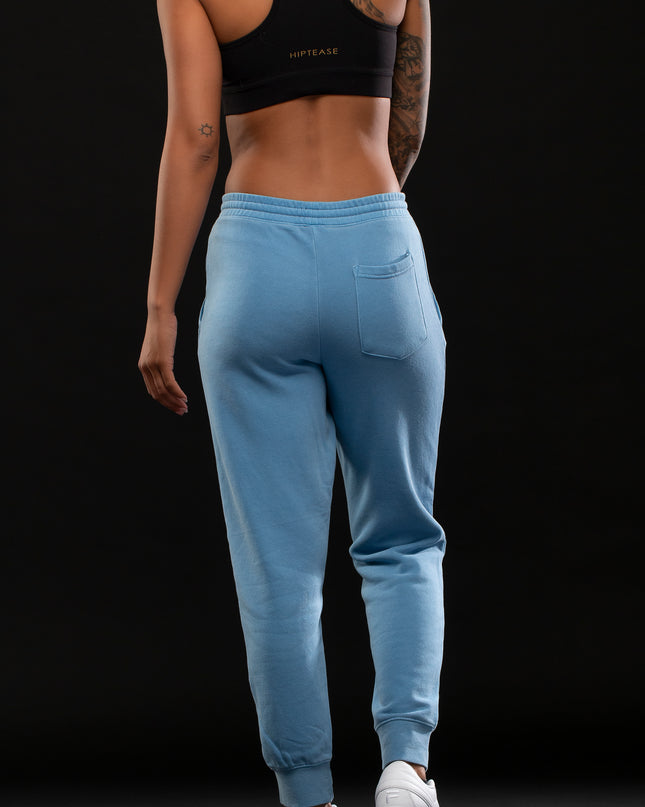 STAY READY x TGM LOGO PIGMENT WASH JOGGERS SKY BLUE