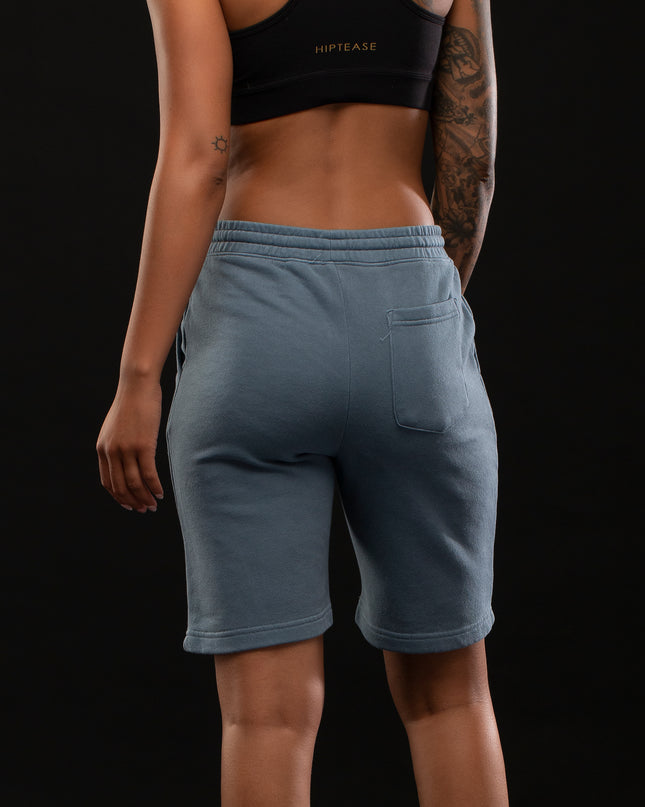STAY READY x TGM LOGO PIGMENT WASH SHORTS BLUE