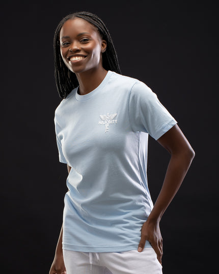 Combed Recycled Cotton Performance Sky Blue Tee
