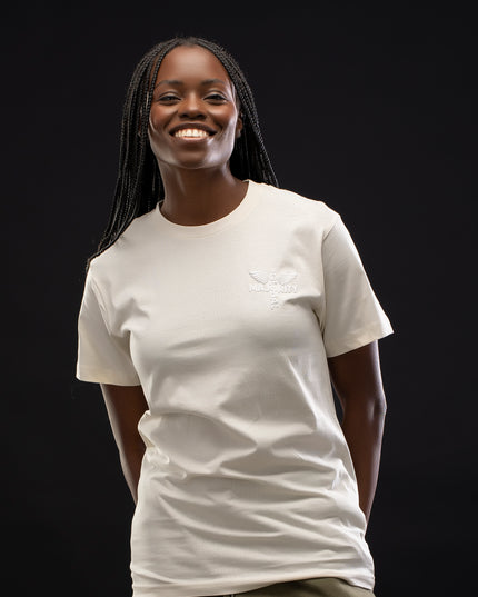 Combed Recycled Cotton Performance Natural Tee