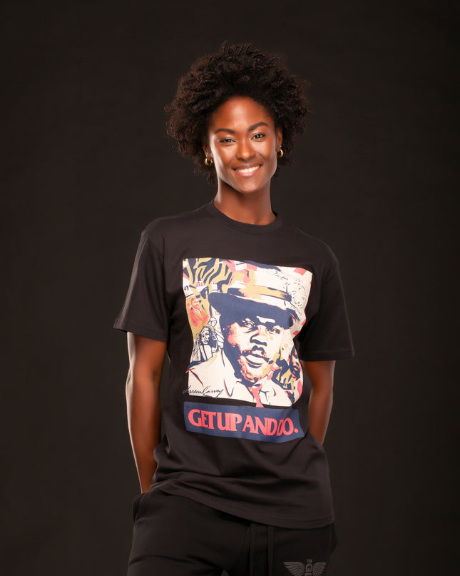 PREMIUM MARCUS GARVEY SS T-SHIRT BLACK