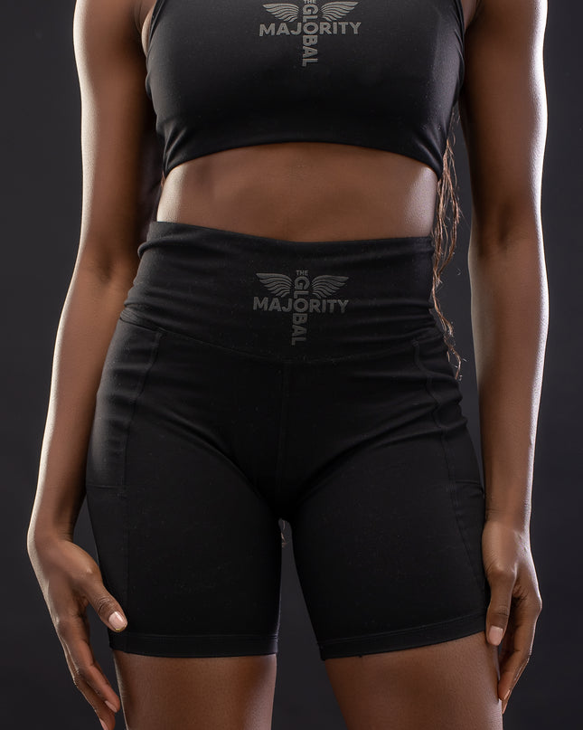 Women's Active Black Shorts