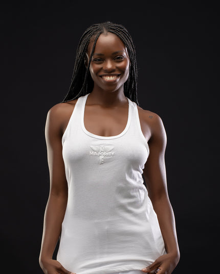 Women's Racerback White Tank