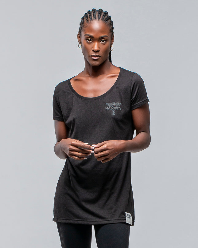TGM Women's Cotton Blend Scoop Neck Tee