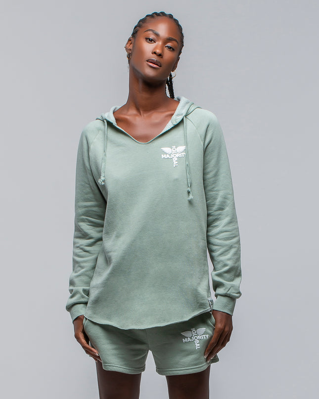 Women’s TGM Logo Cotton Blend Summer Sage Hoodie