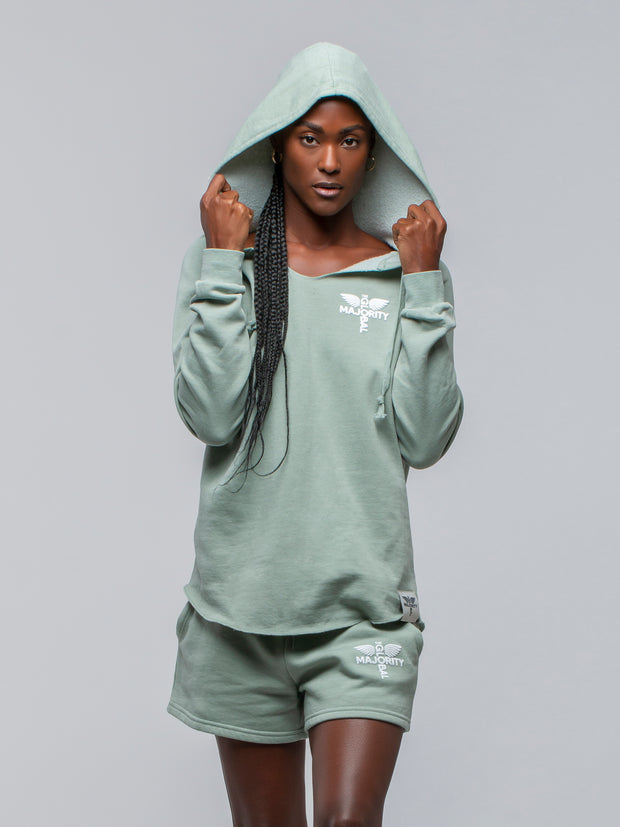 Women’s TGM Logo Cotton Blend Summer Sage Hoodie