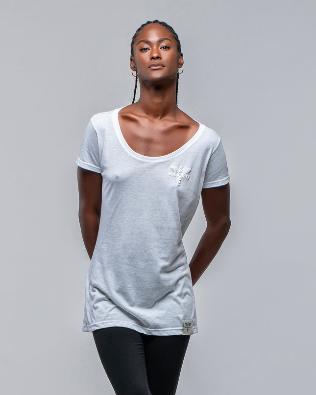 TGM Women's Cotton Blend Scoop Neck Tee