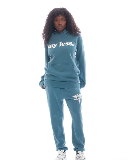 Say Less Summer Blue Heavyweight Hoodie