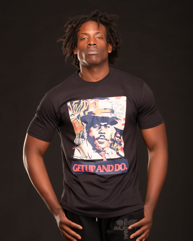 PREMIUM MARCUS GARVEY SS T-SHIRT BLACK