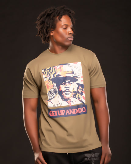 PREMIUM MARCUS GARVEY SS T-SHIRT ARMY GREEN