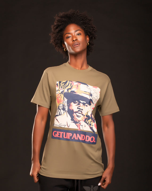 PREMIUM MARCUS GARVEY SS T-SHIRT ARMY GREEN