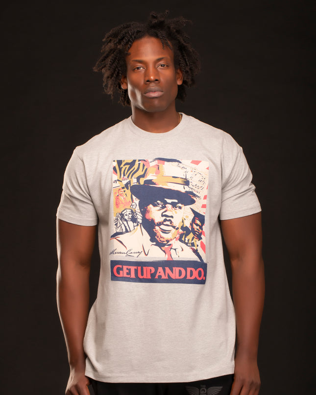 PREMIUM MARCUS GARVEY SS T-SHIRT GREY