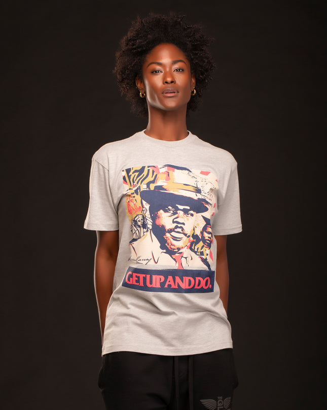PREMIUM MARCUS GARVEY SS T-SHIRT GREY