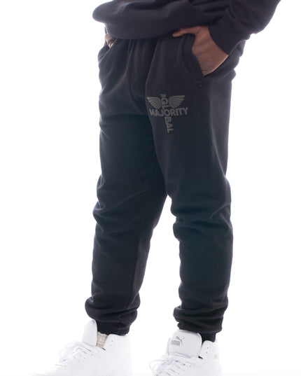 Heavyweight Relaxed Black Joggers
