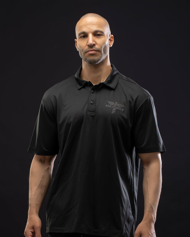 Onyx Performance Black Polo Shirt