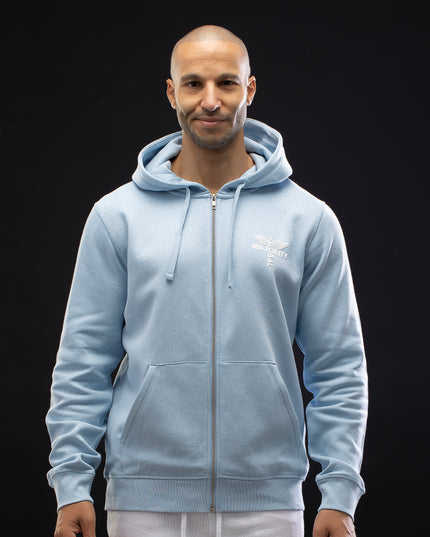 Summer Collection Sky Blue Zip Hoodie