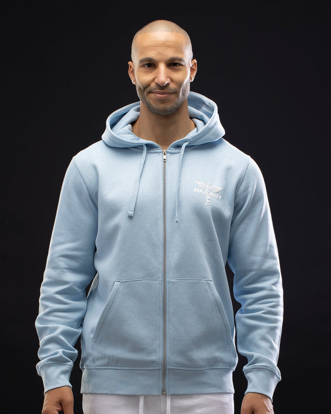 Summer Collection Sky Blue Zip Hoodie