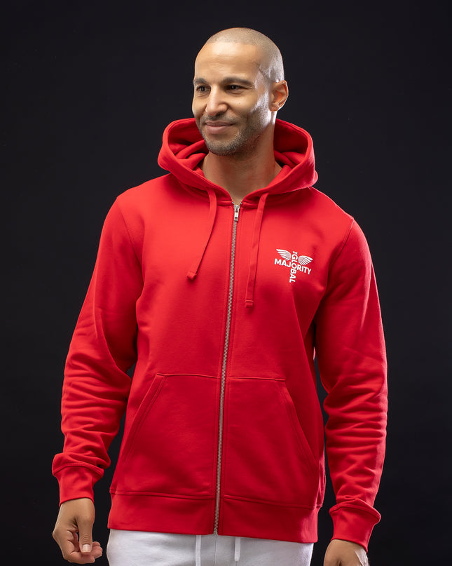 Summer Collection Red Zip Hoodie