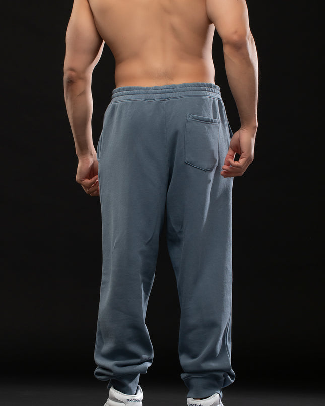 STAY READY x TGM LOGO PIGMENT WASH JOGGERS BLUE