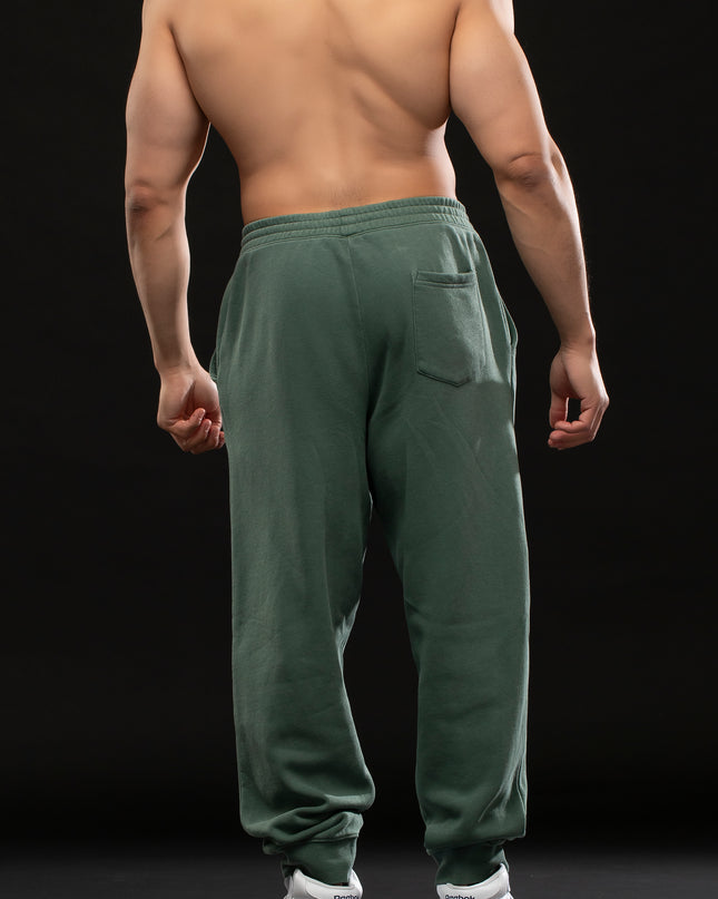 STAY READY x TGM LOGO PIGMENT WASH JOGGERS GREEN