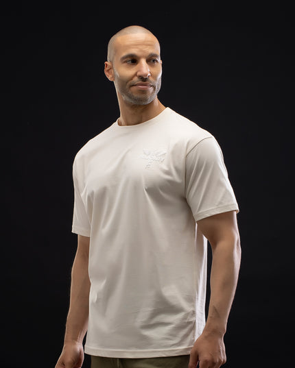 Combed Recycled Cotton Performance Natural Tee