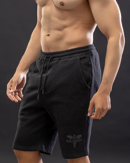 Athletic Logo Black Shorts