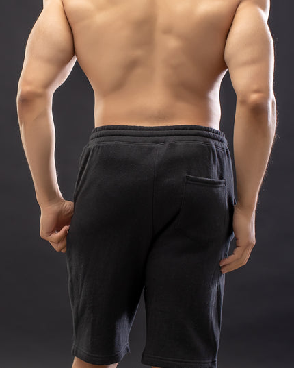 Athletic Logo Black Shorts
