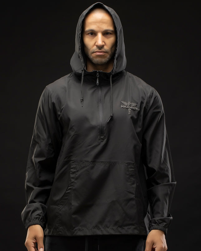 Men's Black Anorak Logo Jacket