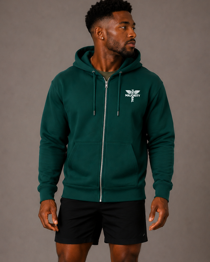 TGM Fall Essential Zip Hoodie - Green