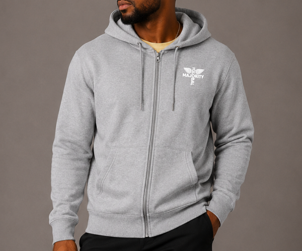 TGM Fall Essential Zip Hoodie - Heather Grey – The Global Majority