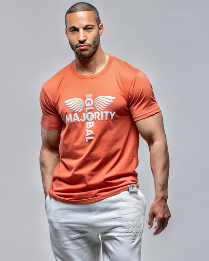 TGM Cotton Blend Logo Orange Tee