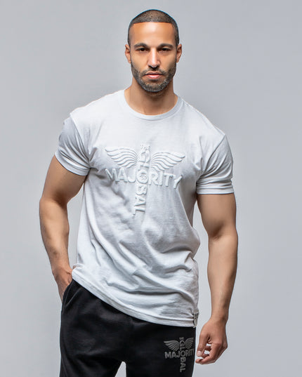 TGM Cotton Blend Logo White Tee