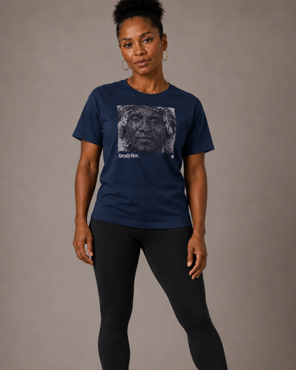 Already Here 2026 Navy Premium Tee