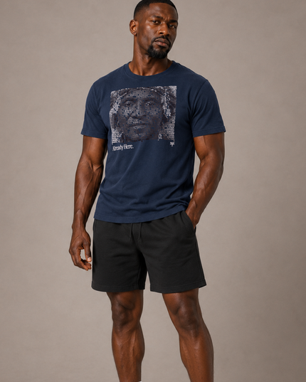 Already Here 2026 Navy Premium Tee